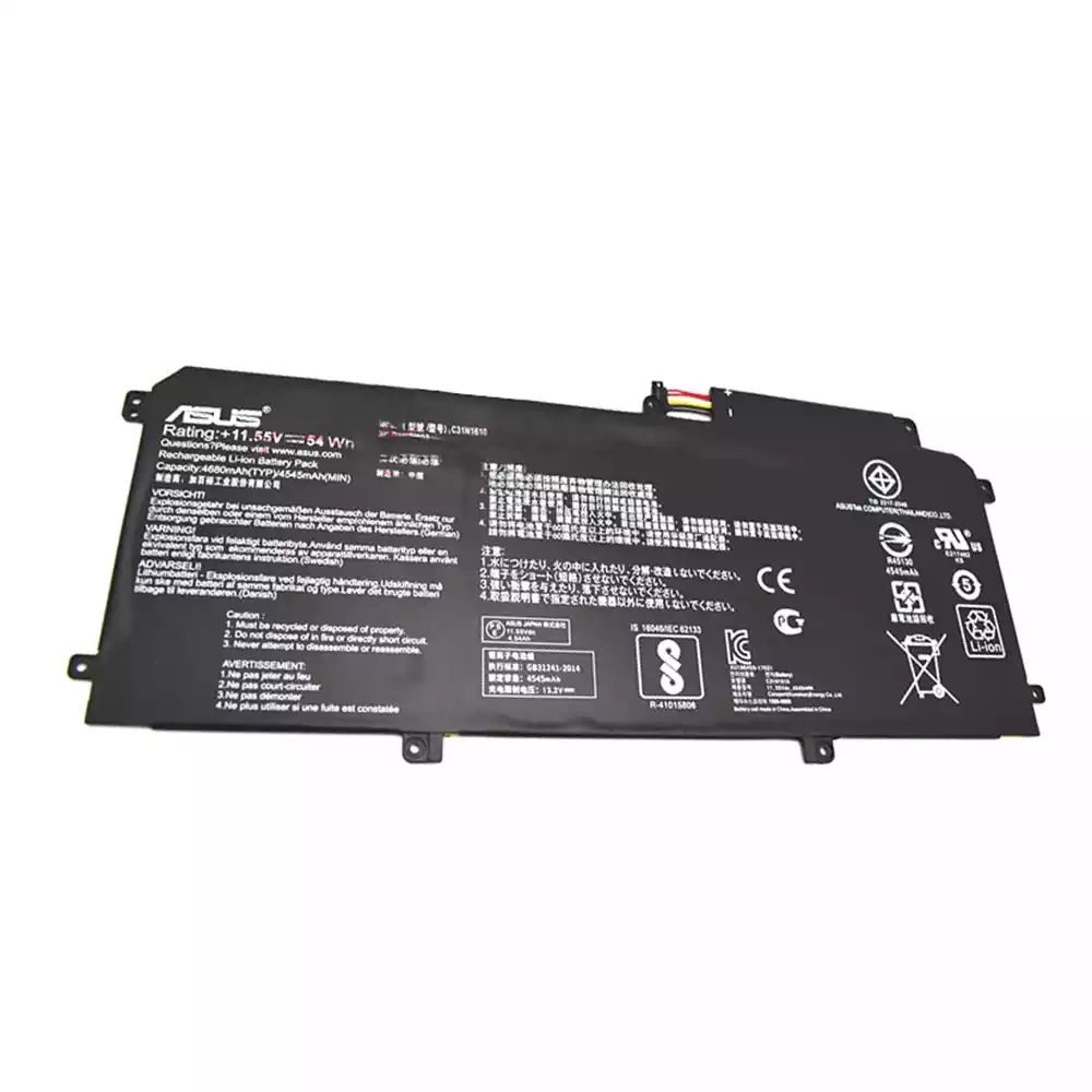 WISTAR C31N1610 Laptop Battery for ASUS ZenBook U3000C UX330CA UX330UA Series Notebook UX330UA-1A/UX330UA-1B UX330UA-1C UX330UA-FC118T 0B200-02090 0B200-02090100  