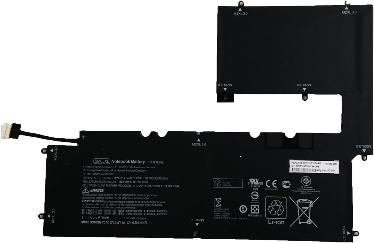  SM03 Laptop Battery for HP Envy X2 15-C 766802-1C1 767069-005 HSTNN-IB6O SM03XL