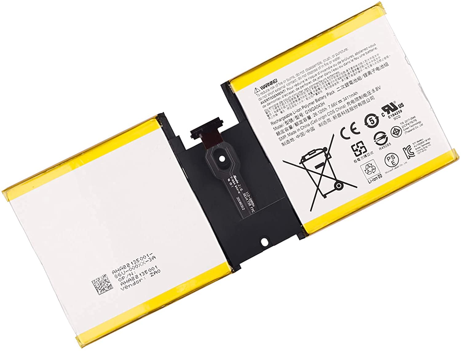 Replacement Battery G16QA043H Compatible with Microsoft Surface Go 1824 Tablet