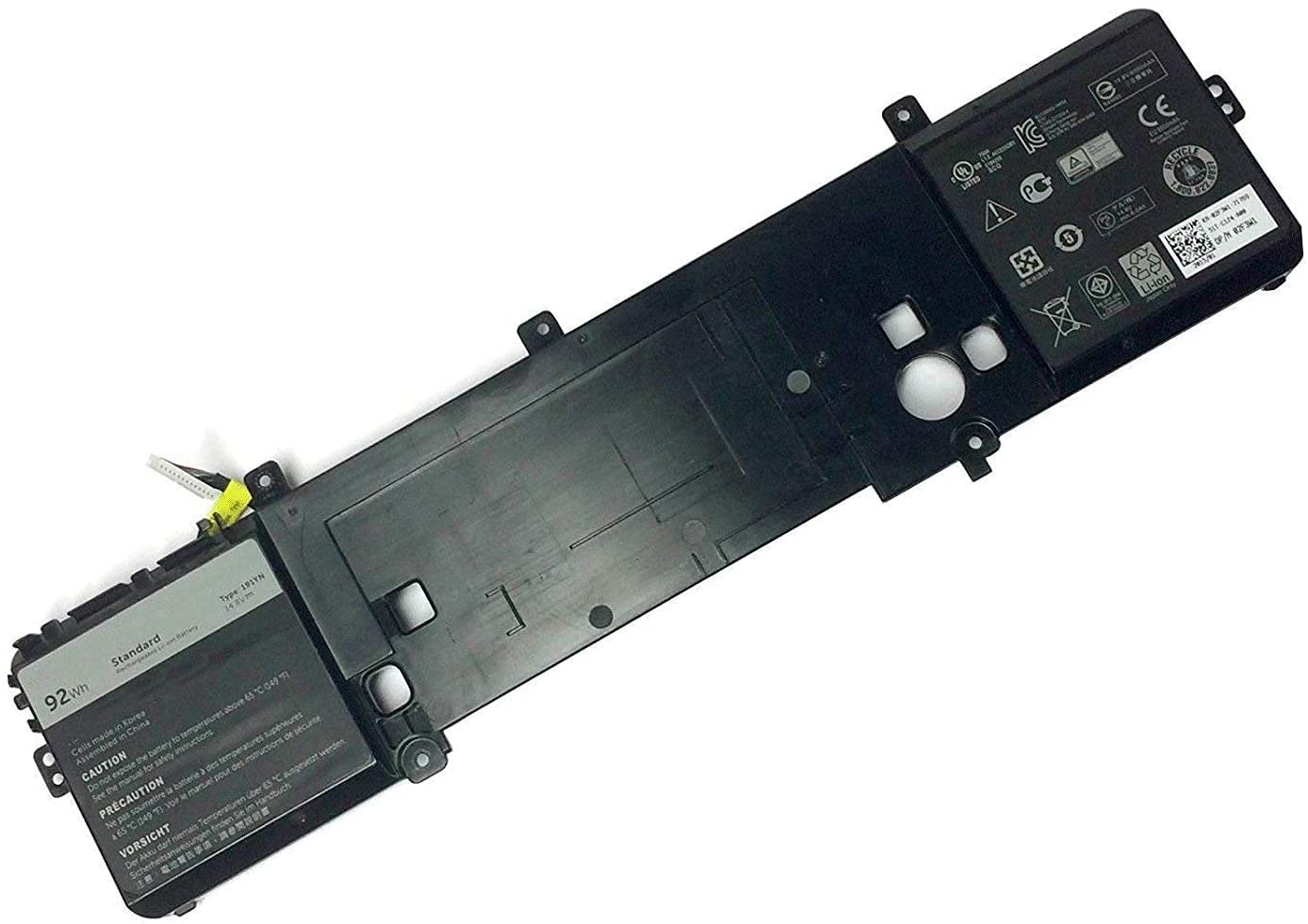 191YN Laptop Battery Compatible with Dell Alienware 15 R1 R2 Series ALW15ED-1718 1728 1828 1828T 2718 2728 Series Notebook P42F 410GJ 2F3W1 02F3W1 8NH55 08NH55 [14.8V 92Wh 6000mAh 8-Cell]