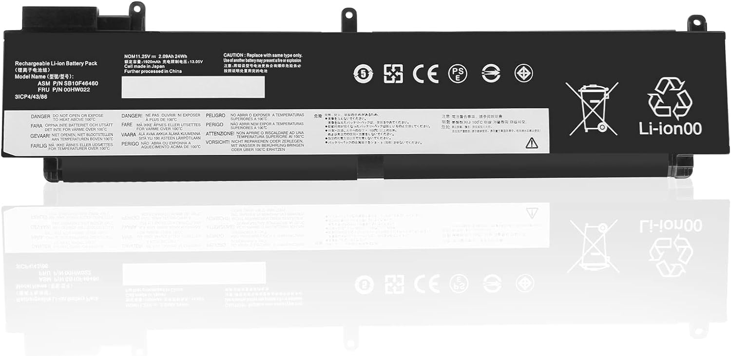  00HW022 00HW023 00HW036 SB10F46460 Notebook Battery Compatible for Lenovo Thinkpad T460s Series Laptop