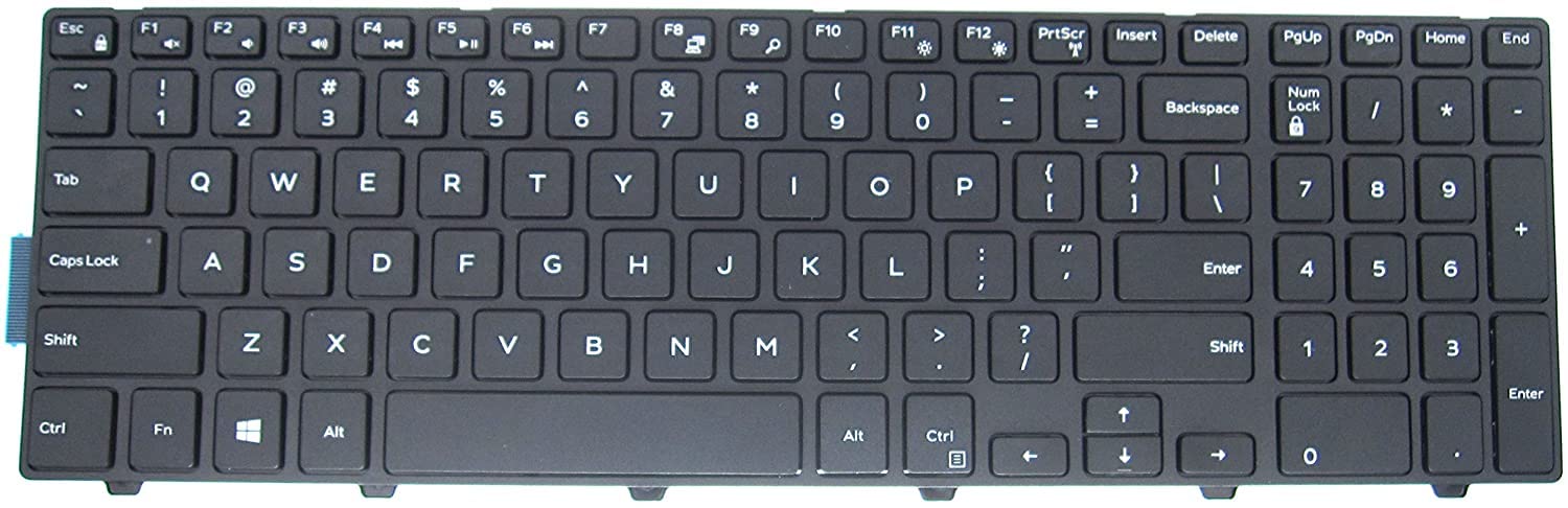 WISTAR Keyboard Replacement for Dell Inspiron 15 3000 Series 3541 3542 3543 3553 3558 3559,15 5000 Series 5542 5543 5547 5548 5552 5557 5558 5559, 17 5000 Series 5748 5749 5755 5758 5759 Laptop