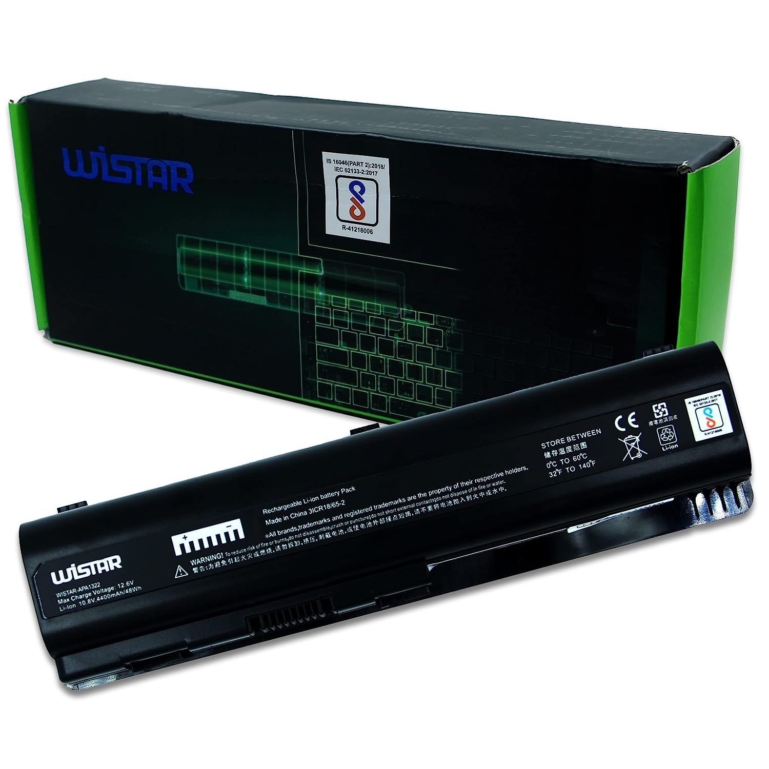 WISTAR Laptop Battery for HP Pavilion DV4/DV5 Compaq CQ40, CQ45, CQ50, CQ60, CQ 61, CQ70 Series Laptop Battery
