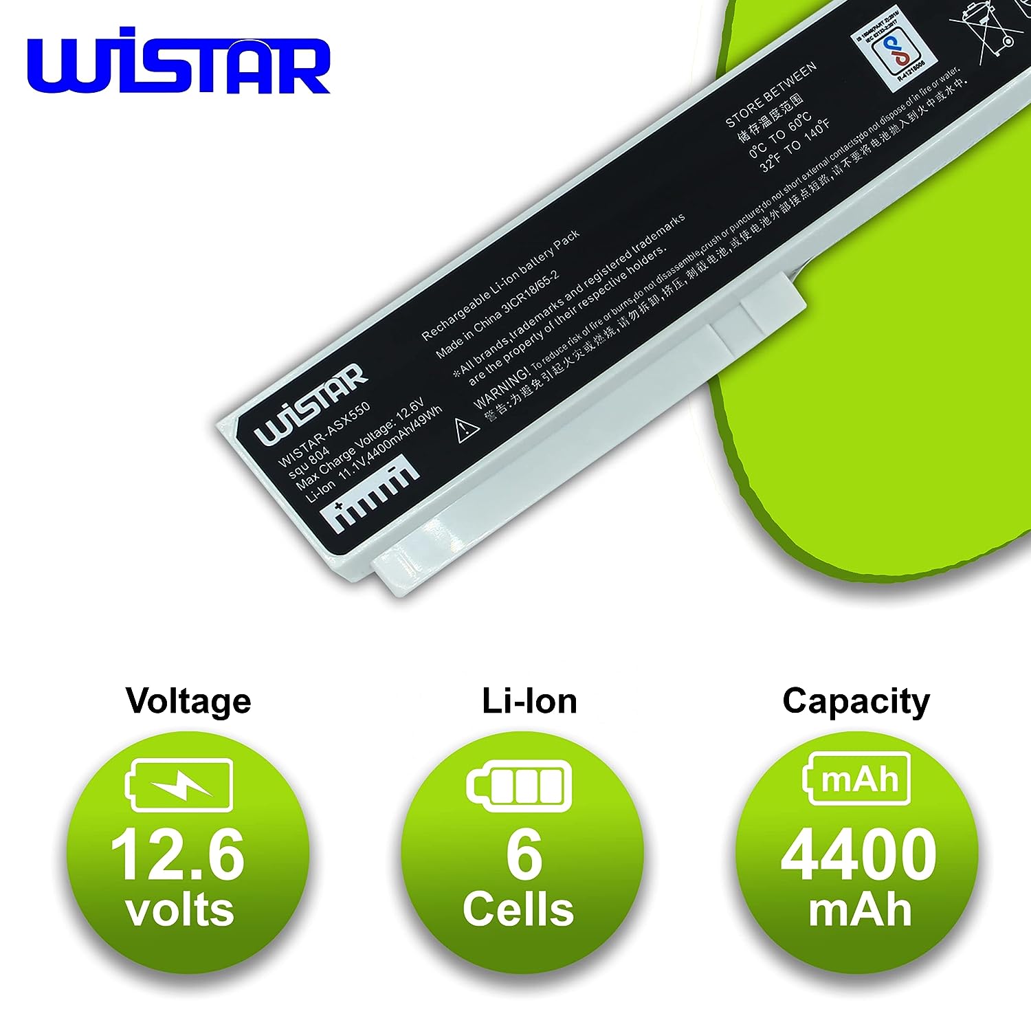 WISTAR Replacement Laptop Battery Compatible for HCL SQU-805 /SQU-804 /SQU-807