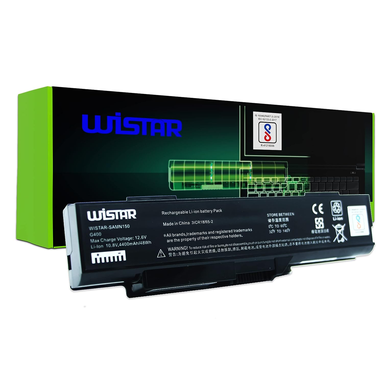 WISTAR Laptop Battery Compatible for Lenovo G400 3000 G400 3000 G400 59011ASM BAHL00L6S FRU 121SS080C