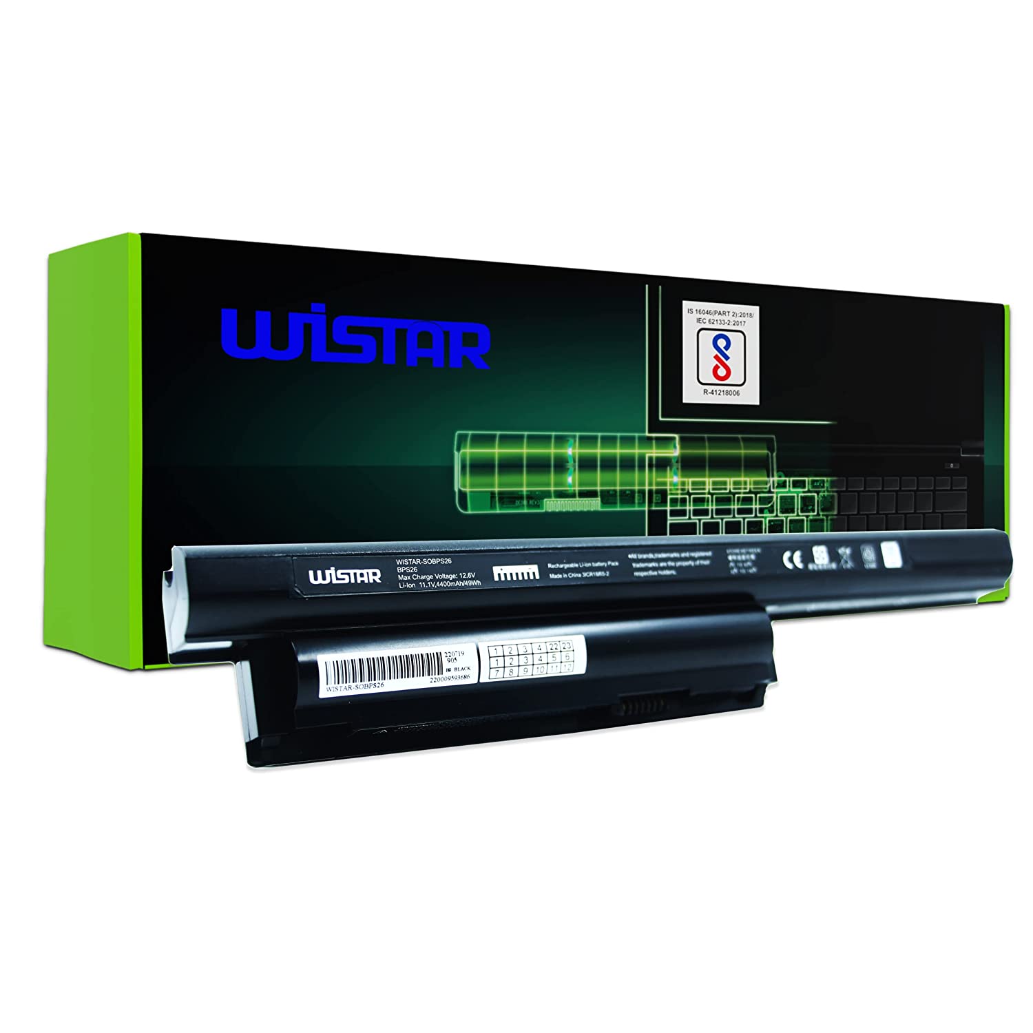 WISTAR VGP-BPS26 Laptop Battery for Sony VAIO SVE14115FG | SVE14115FGB | SVE14115FH | SVE14115FHW