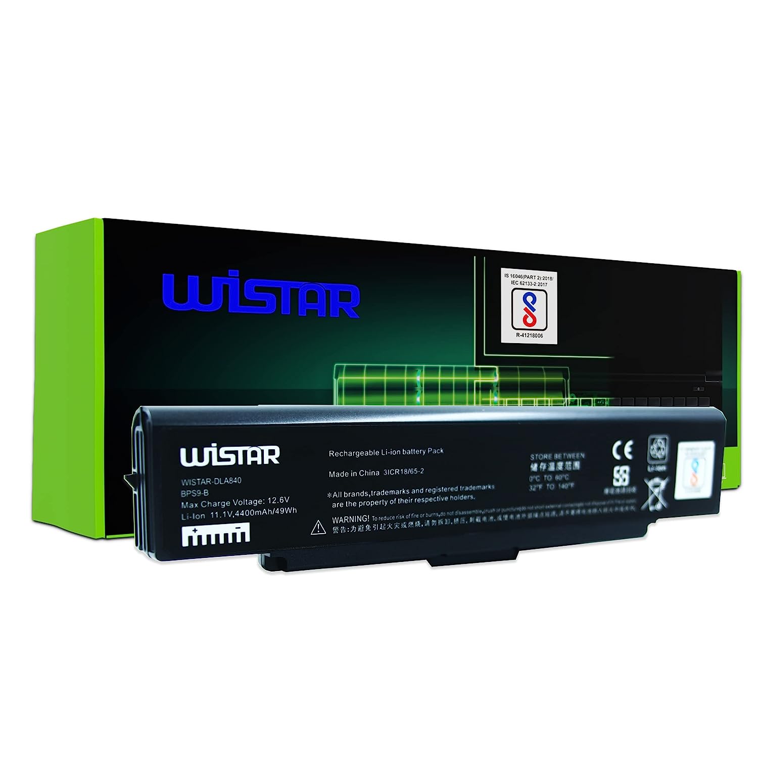 WISTAR Laptop Battery Compatible for Sony BPS9 VGP-BPL9 VGP-BPS9 VGP-BPS9/B VGP-BPS9/S VGP-BPS9A VGP-BPS9A/B