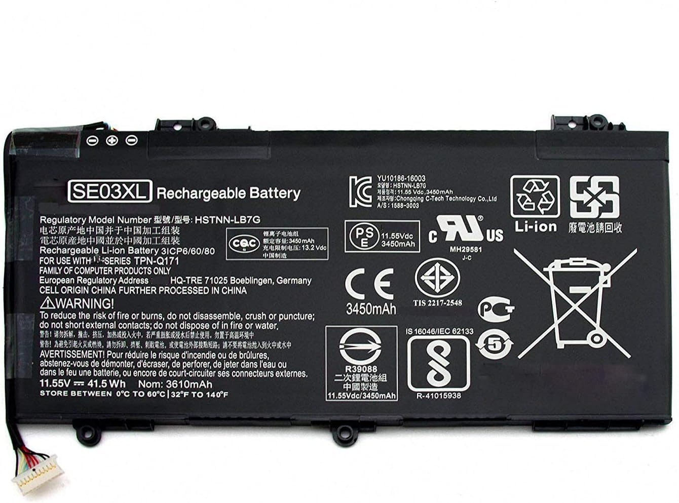  SE03XL Laptop Battery for HP Pavilion 14-AL000 14-AL125TX 14-AL136TX 14-AL027TX 14-AL028TX 14-AL062NR 14-AL007LA 14-AV002LA 14-AV005LA 14-AV033LA 14-AV006LA 849568-421