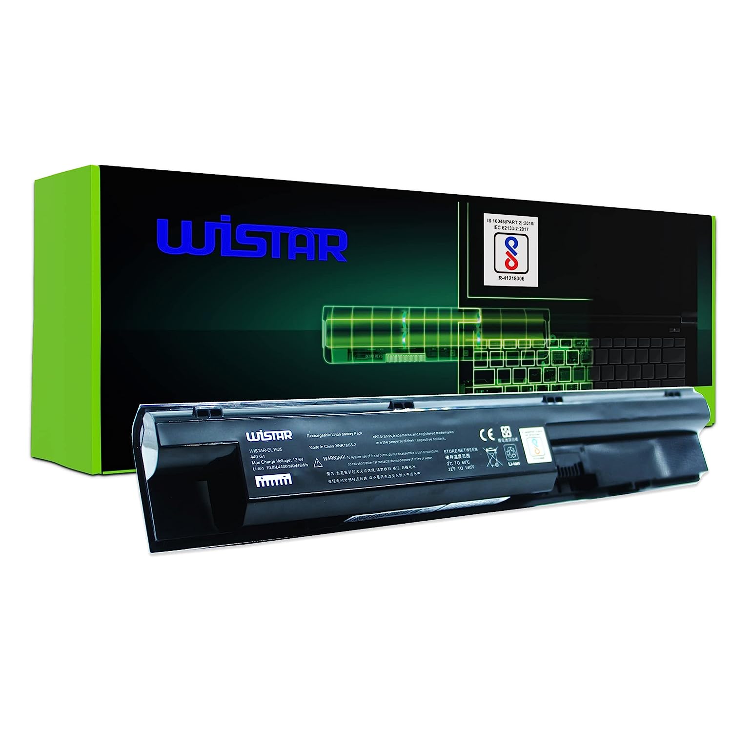 WISTAR Laptop Battery for HP Probook 440 450 445 470 455 G0 G1 708457-001 708458-001 Fp06 Fp09 H6l26aa,h6l27aa Hstnn-ib4j Hstnn-lb4k Hstnn-ub4j Hstnn-w92c Hstnn-w93c