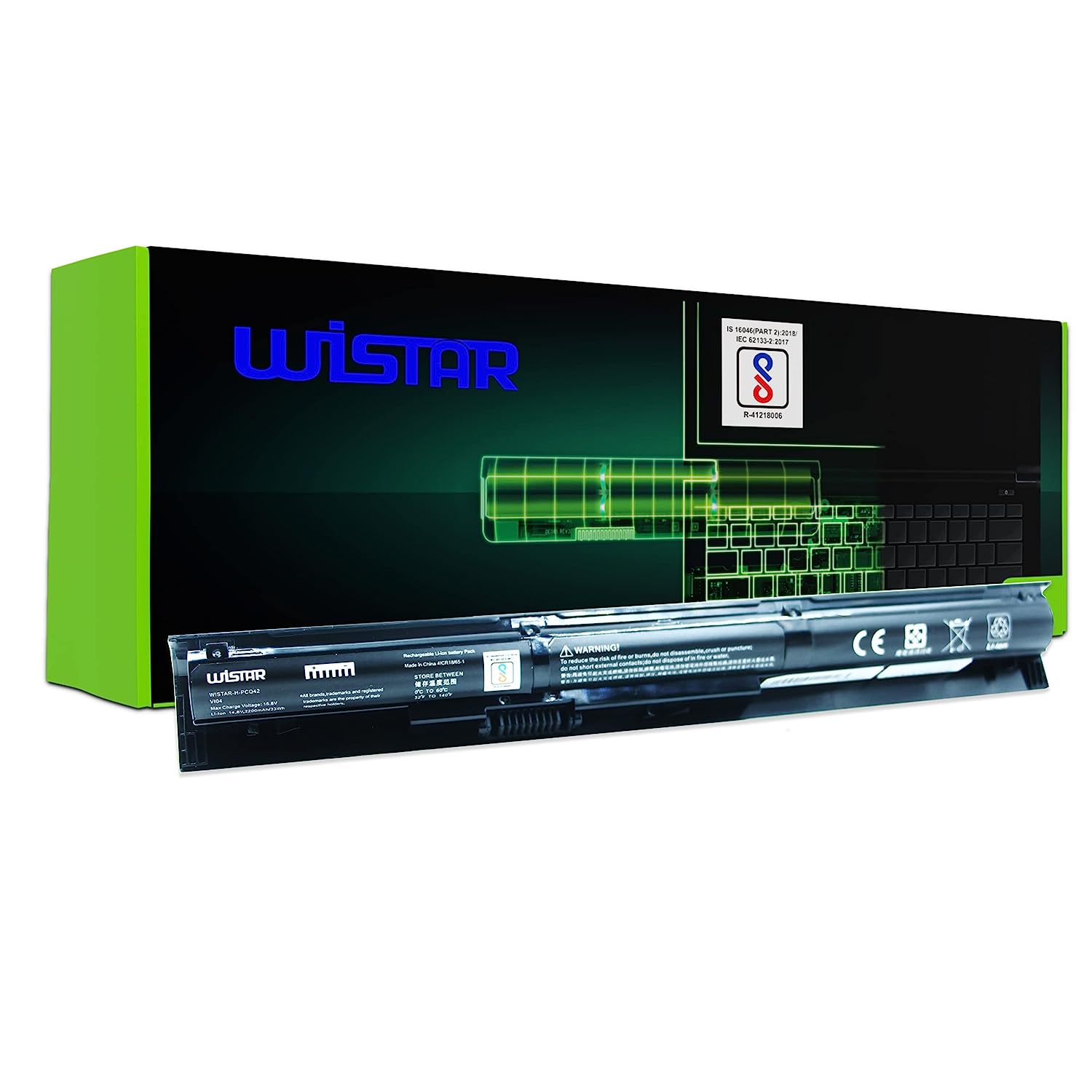 WISTAR 2200 mAh Laptop Battery Compatible for HP VI04/Pavilion 15-P077TX/15-P001TX/P073TX/Envy 14T-U Series/Envy 14-U Series/Envy 15-K Series