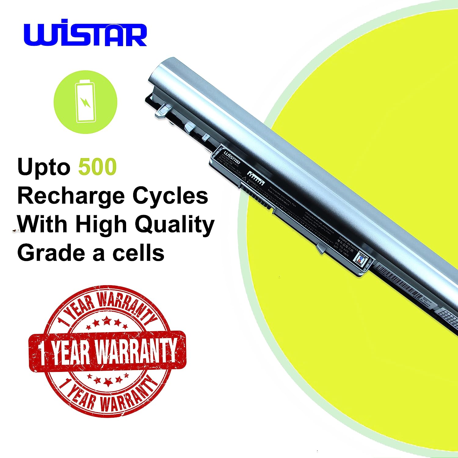 WISTAR Laptop Battery LA04 Compatible for HP Pavilion 14 15 TouchSmart Series 728460-001 HSTNN-UB5M HSTNN-Y5BV TPN-Q130 TPN-Q131 TPN-Q132